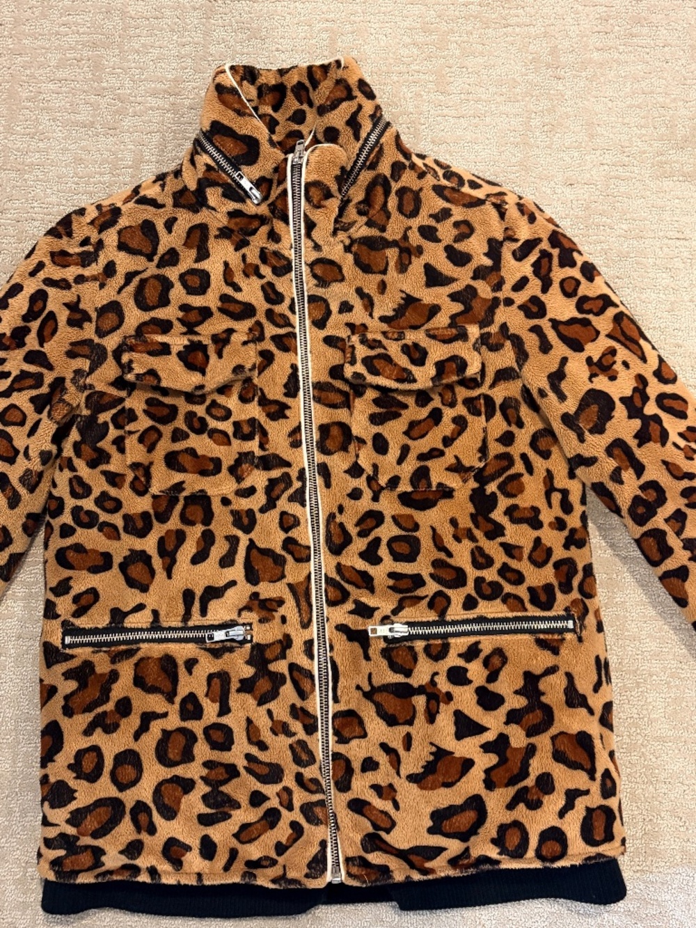Rodeo Crowns Leopard Print coat, medium